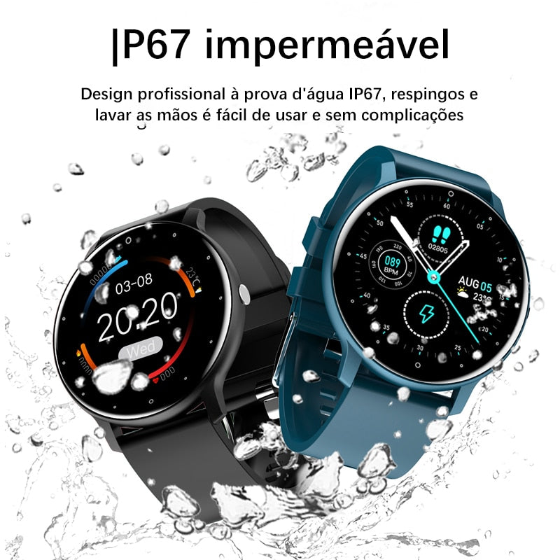 Lige 2022 novo Smartwatch masculino tela de toque completa esporte fitness